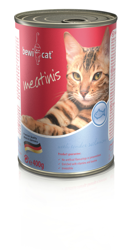 Bewi Cat Meatinis Lachs 410g Bewi Cat Meatinis Lachs 410g