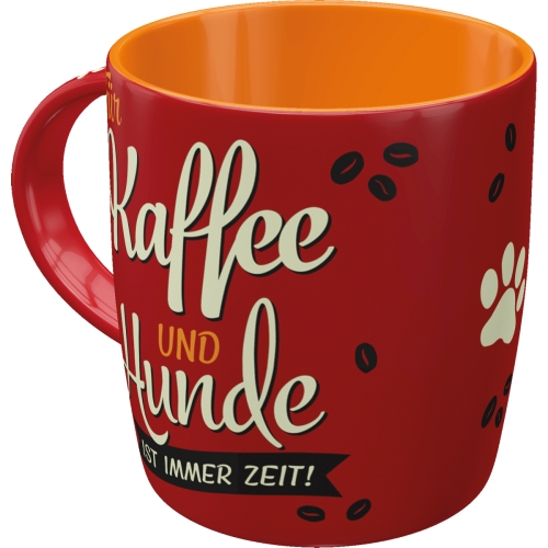 Tasse Kaffee und Hunde